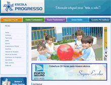 Tablet Screenshot of escolaprogresso.com.br